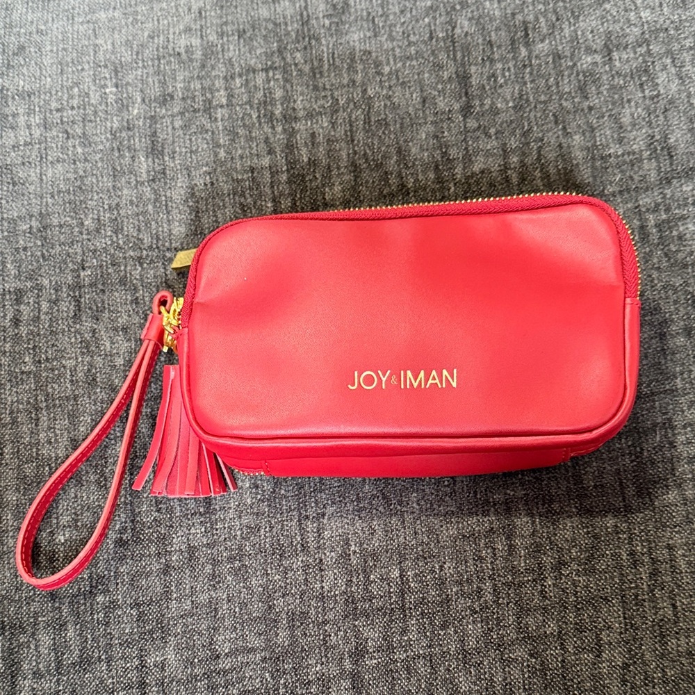 Joy & Iman Vibrant Red Wristlet